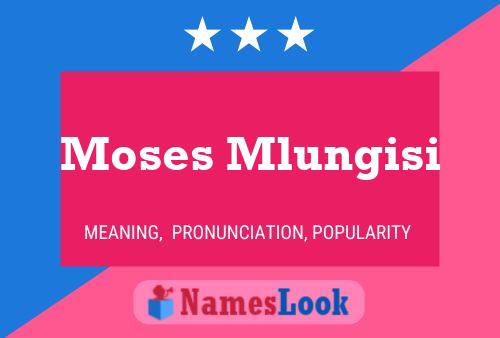 Moses Mlungisi Name Poster