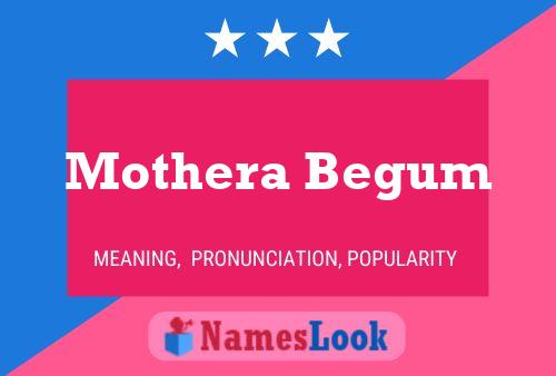 Mothera Begum Name Poster