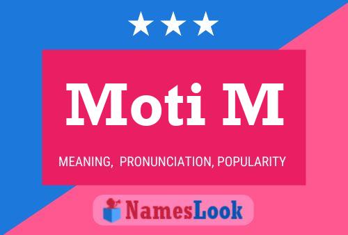 Moti M Name Poster