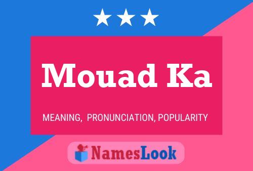 Mouad Ka Name Poster