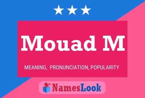 Mouad M Name Poster