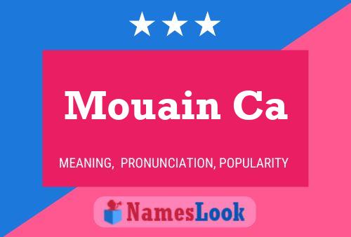 Mouain Ca Name Poster