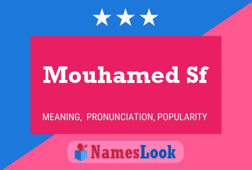 Mouhamed Sf Name Poster