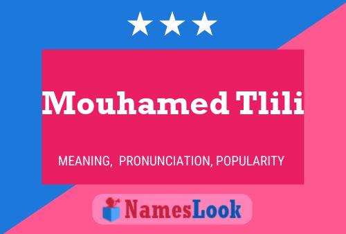 Mouhamed Tlili Name Poster