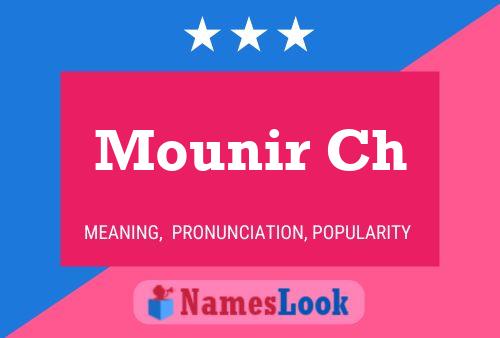 Mounir Ch Name Poster