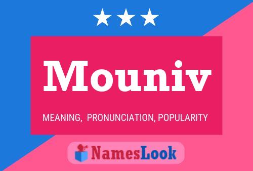 Mouniv Name Poster