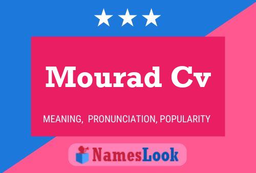 Mourad Cv Name Poster