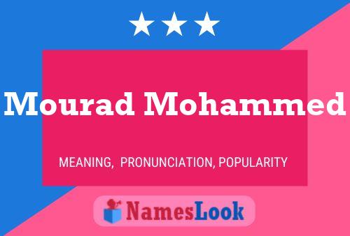 Mourad Mohammed Name Poster