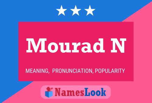 Mourad N Name Poster