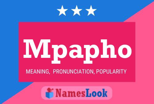 Mpapho Name Poster