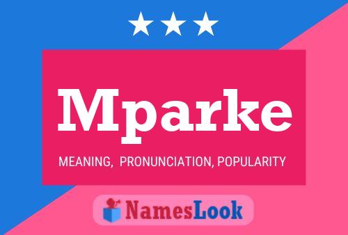 Mparke Name Poster