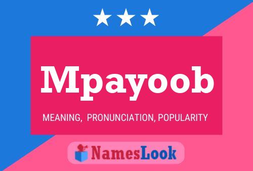 Mpayoob Name Poster