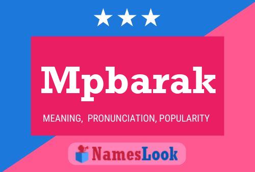 Mpbarak Name Poster