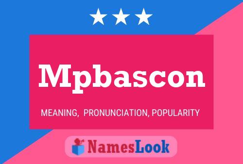 Mpbascon Name Poster