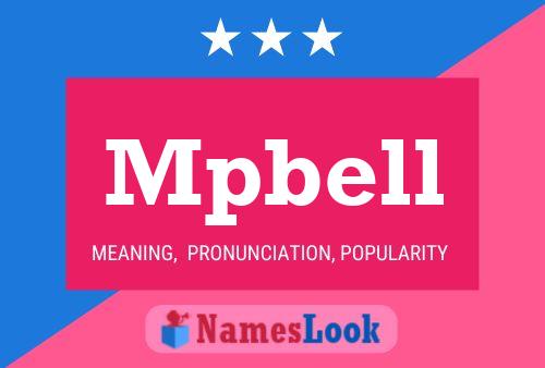 Mpbell Name Poster