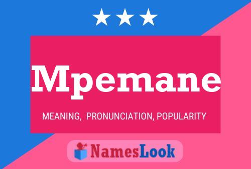 Mpemane Name Poster