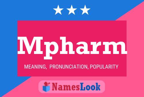 Mpharm Name Poster