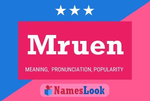 Mruen Name Poster