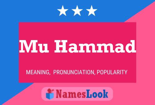 Mu Hammad Name Poster