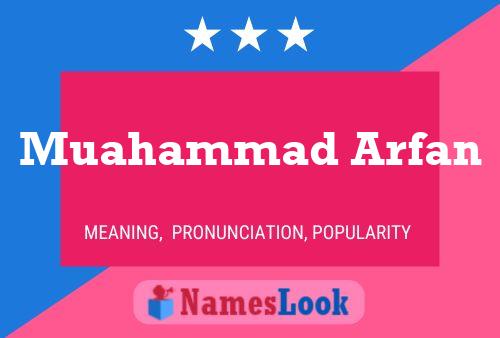 Muahammad Arfan Name Poster