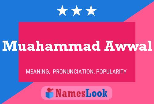 Muahammad Awwal Name Poster