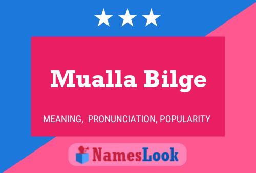 Mualla Bilge Name Poster