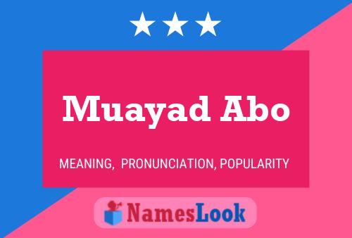 Muayad Abo Name Poster