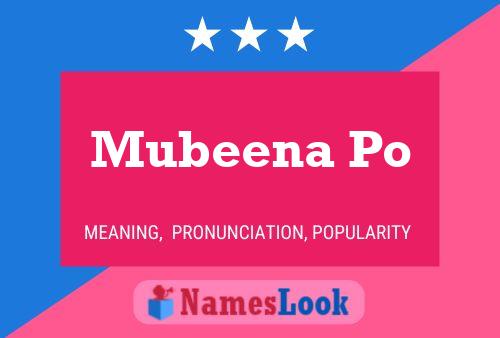 Mubeena Po Name Poster