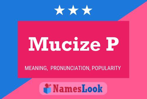 Mucize P Name Poster