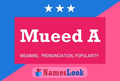 Mueed A Name Poster