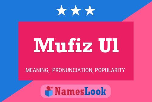 Mufiz Ul Name Poster