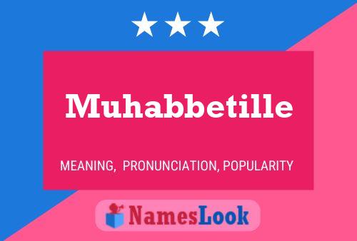 Muhabbetille Name Poster