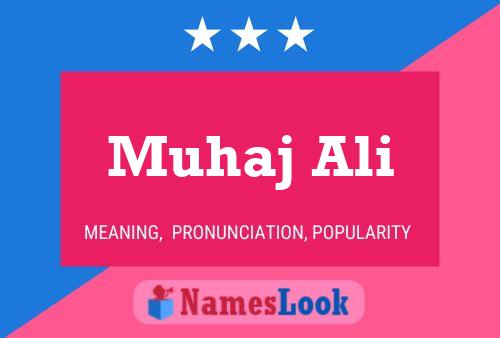 Muhaj Ali Name Poster