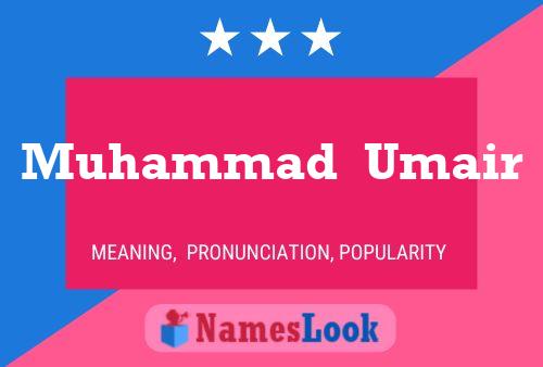 Muhammad  Umair Name Poster