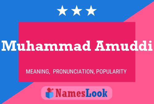 Muhammad Amuddi Name Poster