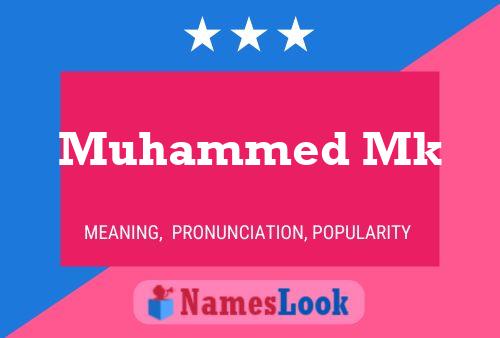 Muhammed Mk Name Poster