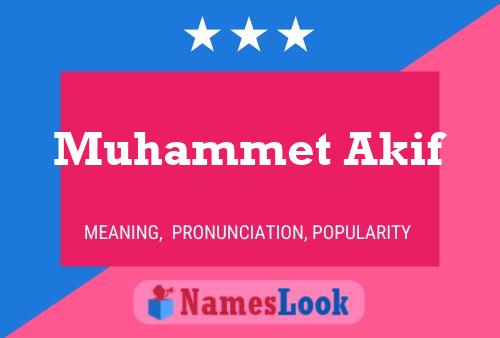 Muhammet Akif Name Poster