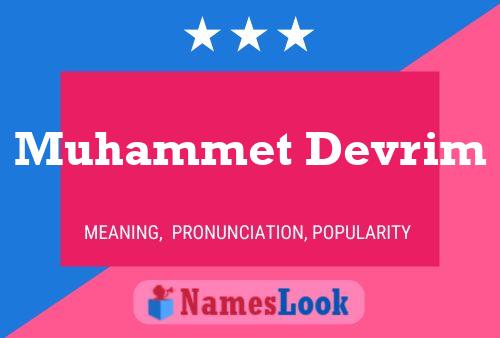 Muhammet Devrim Name Poster