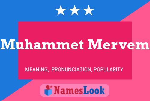 Muhammet Mervem Name Poster