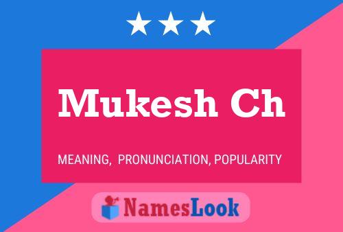 Mukesh Ch Name Poster