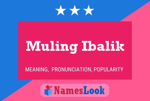 Muling Ibalik Name Poster