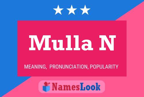 Mulla N Name Poster