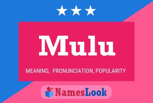 Mulu Name Poster