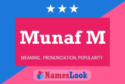 Munaf M Name Poster