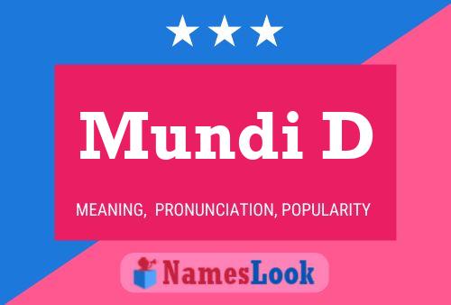 Mundi D Name Poster