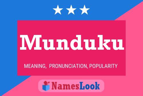 Munduku Name Poster