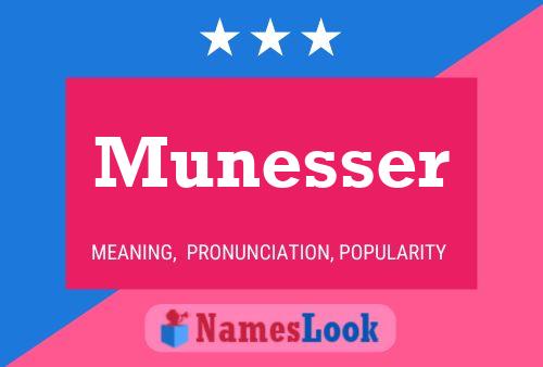 Munesser Name Poster