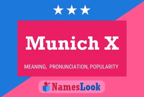 Munich X Name Poster