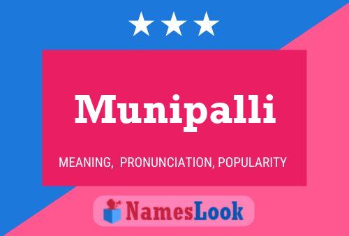 Munipalli Name Poster