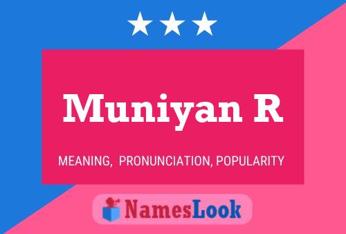 Muniyan R Name Poster